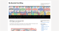 Desktop Screenshot of mybaseballcardblog.com
