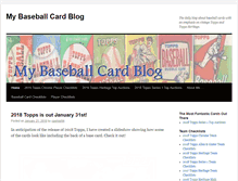 Tablet Screenshot of mybaseballcardblog.com
